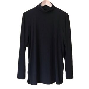 CHRISTOPHER & Banks shirred mock neck top size medium